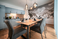Kitchen with cosy dining table