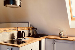 Küchenecke Oben Links Studio Apartment im Himme