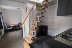 Eva's vacation apartment, Altaussee, staircase to bedroom