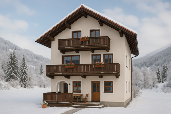 Haus-Außenansicht Winter: mit KI erstellt | © Tourismusverband Murau