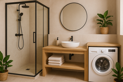 Badezimmer: mit KI erstellt