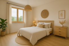 Schlafzimmer: mit KI erstellt