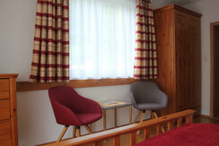 Sitzecke im Doppelzimmer