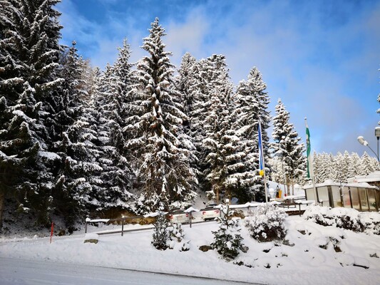 Winteraussicht Familienhotel Berger