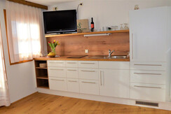 gut ausgestattete Küche zum gemütlichen Beisammens