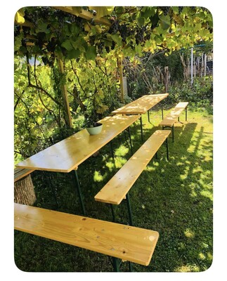 Weinlaube zum gemütlichen Beisammensein