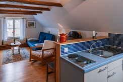 Kitchenette and living room upper floor