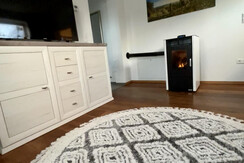 Wohnzimmer Feuerschein