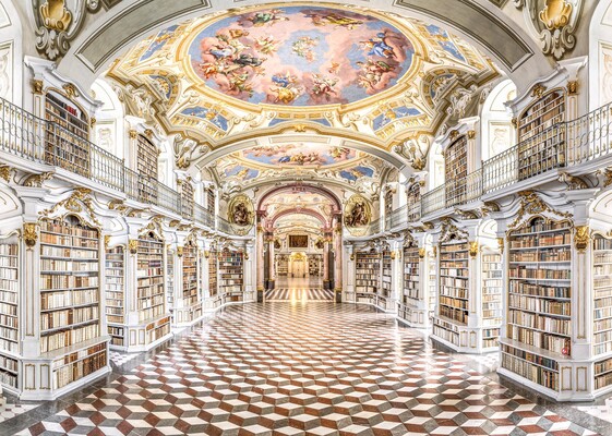 Monastery library in Admont Abbey