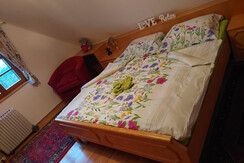 1. Schlafzimmer im Ferienhaus Waldesruh