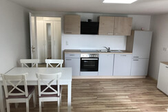 kitchen with dining area