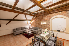 Ferienwohnung Wohnung B Wohn und Esszimmer