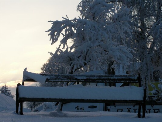 Bankerl im Schnee | © Lindner