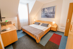 Doppelzimmer im obersten Stockwerk