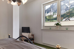 Ausblick zum Dachstein vom Schlafzimmer