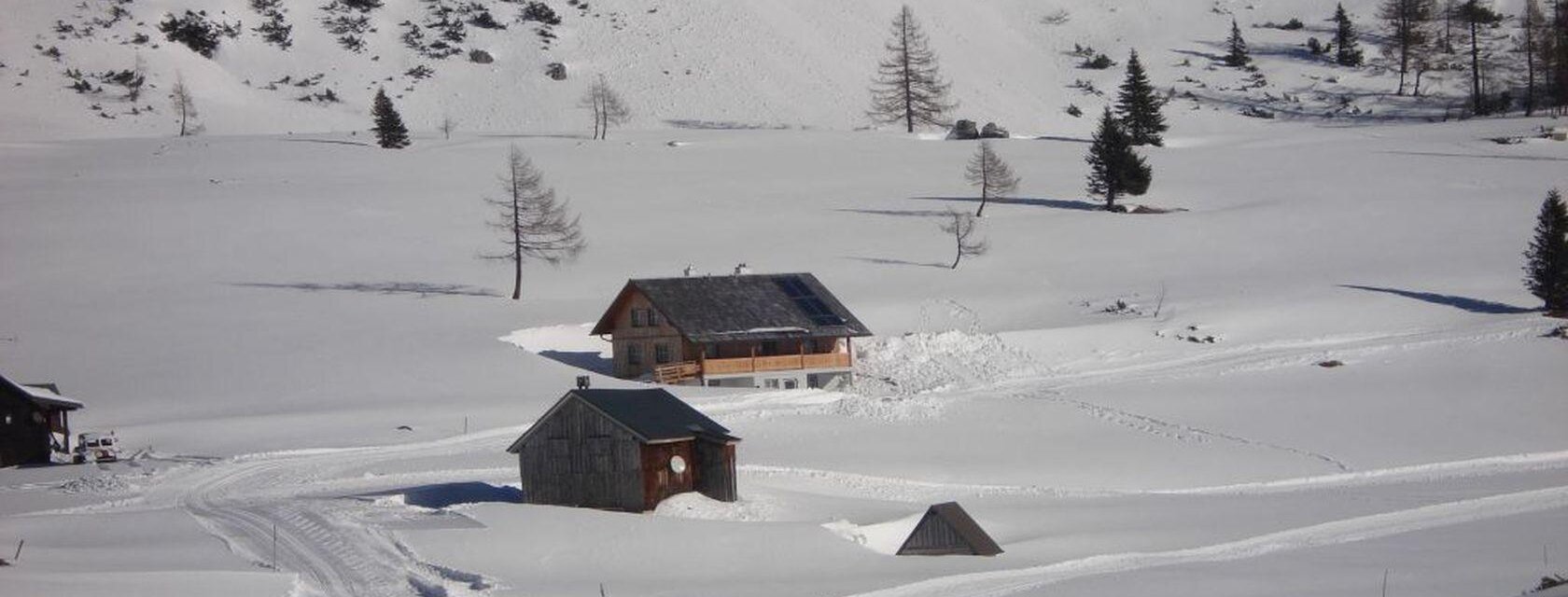 Gindlhütte im Winter, Tauplitzalm