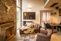 Chalet Goldfuchs mit seinernem Kamin