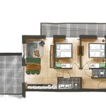 Photo of Apartment, shower, toilet, 2 bed rooms