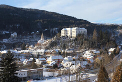 Ansicht an Schloss Murau vom Zimmer