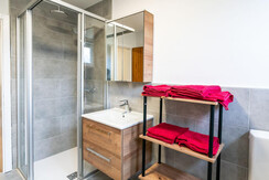 Badezimmer in der Ferienwohnung Anto