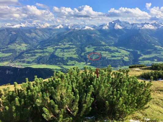 Gössenberg und unser Haus gesehen vom Stoderzinken