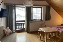 alle Zimmer mit Balkon, Blick auf die Riesneralm