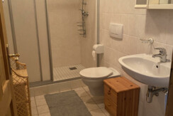 Dusche und WC im DZ im EG