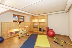 Gymnastics room with underfloor heating