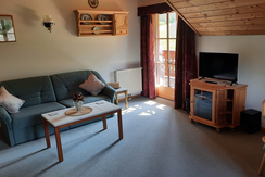 Haus Gisela, Schlafcouch im Wohnbereich