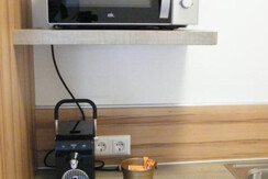 Haus Schloßbergblick Top 2 Mikrowelle und Kaffeema