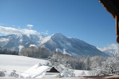 Haus Schrei, Grundlsee, Ausblick im Winter