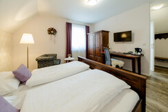 Double room with solid wood furniture