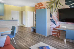 Appartement Wohnbereich mit Fernseher