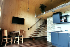 Hofchalets Nikola 1001 m Seehöhe Wohnküche