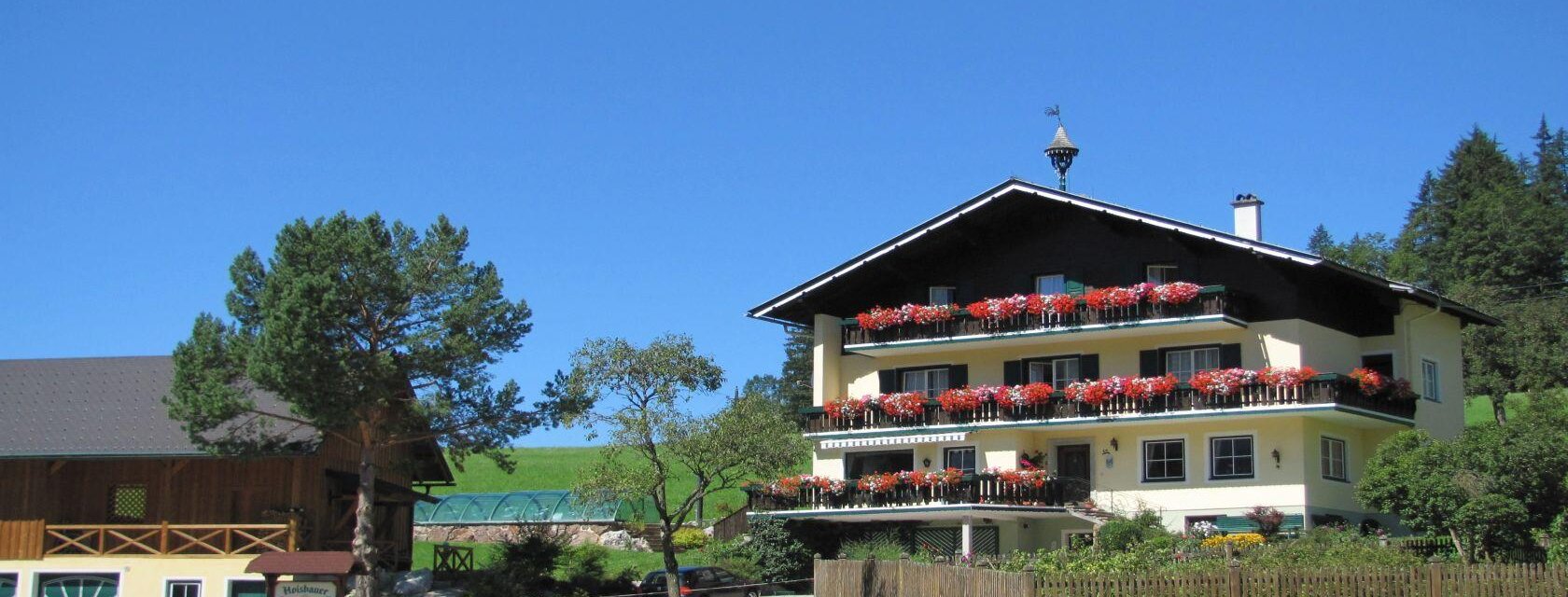 Hoisbauer, Bad Mitterndorf, Bauernhof im Sommer