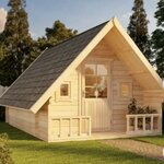 Photo of Hut, shared shower/shared toilet, facing the garden