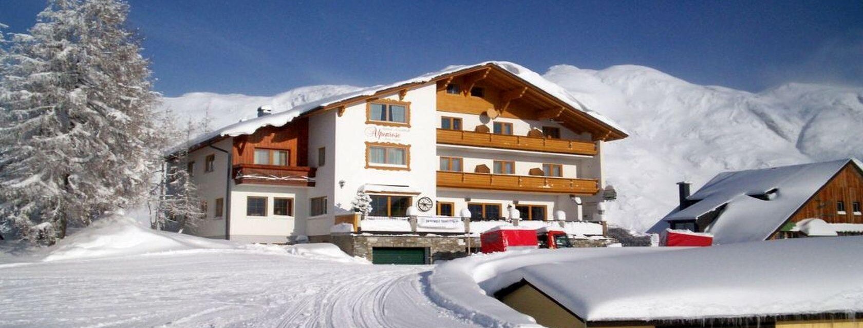 Hotel Alpenrose im Winter, Tauplitzalm