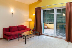 Suite - mit Blick auf den großzügigen Balkon