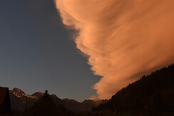 Wolkenstimmung in den Bergen