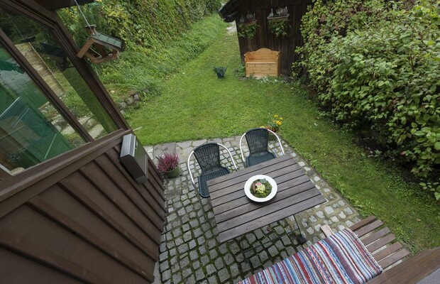 Jagdhaus, Bad Aussee, Terrasse mit Garten | © On the Jagdhaus