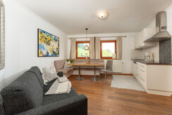 kitchen and dining area