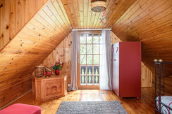 Gable room with a small cozy balcony