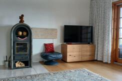 Flat screen TV in the living room on the ground floor