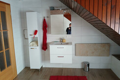 Spacious bathroom attic