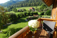 Balkon, Blick in den Garten