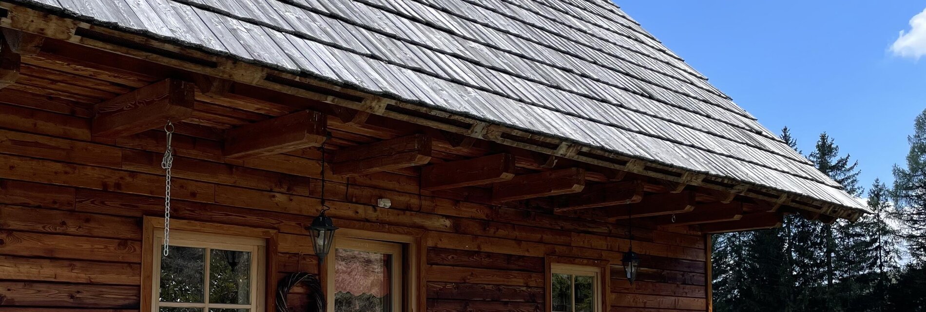 Eingangsbereich Mörthandrä Hütte