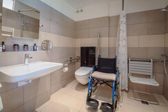 Junior suite, wheelchair room, bathroom