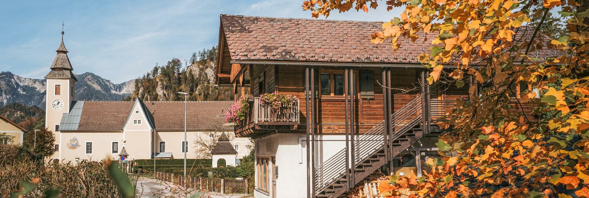 Blick auf die Kirche