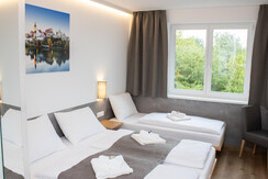 Dreibettzimmer im Oekotel