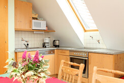 Küche der Ferienwohnung Sunn-Seitn
